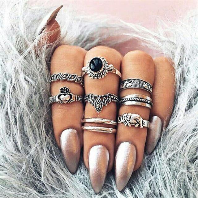 Il nostro set di anelli preferito: anelli vintage per le nocche!