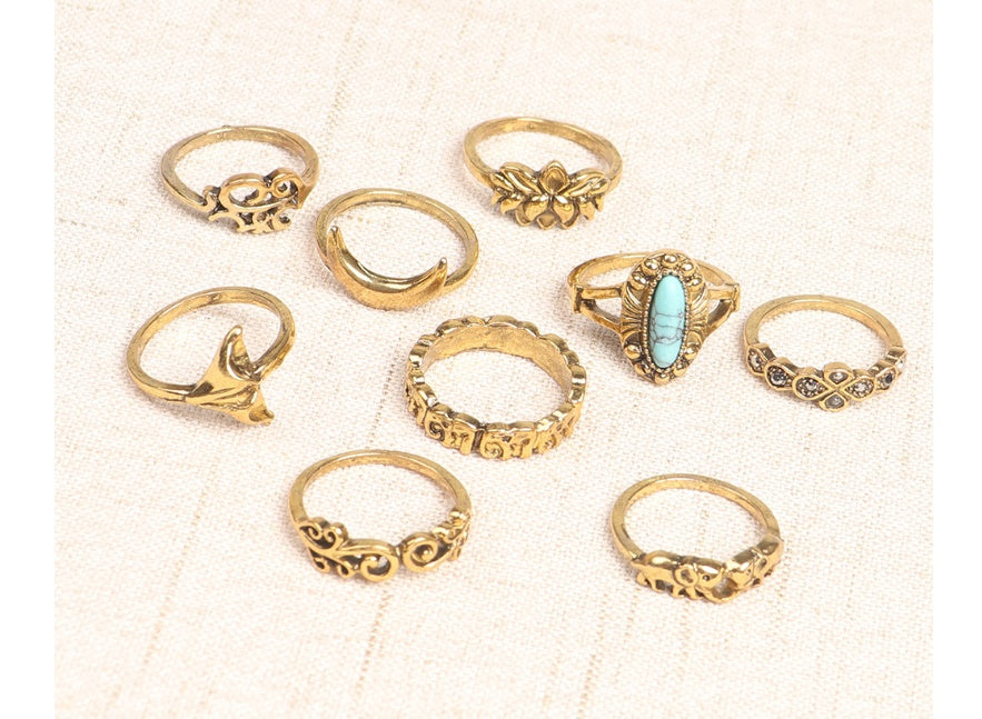 Il nostro set di anelli preferito: anelli vintage per le nocche!