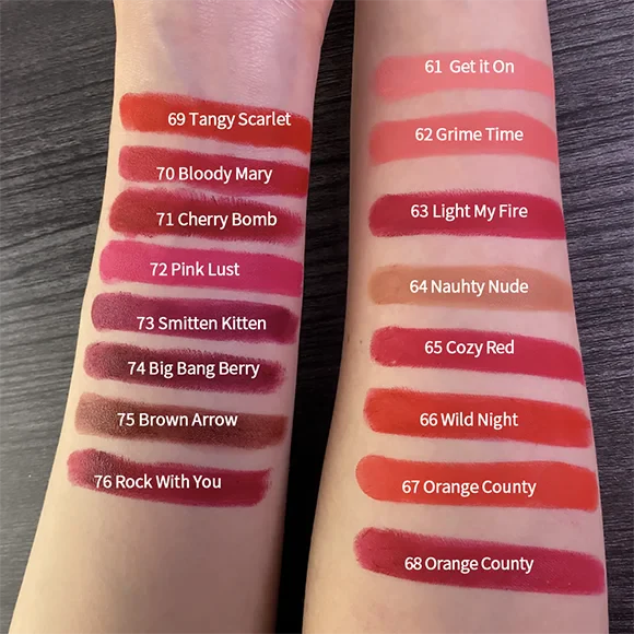 CHARMACY 16 colori rossetto vellutato impermeabile facile da indossare rossetto a lunga tenuta rossetto opaco a lunga tenuta trucco cosmetico