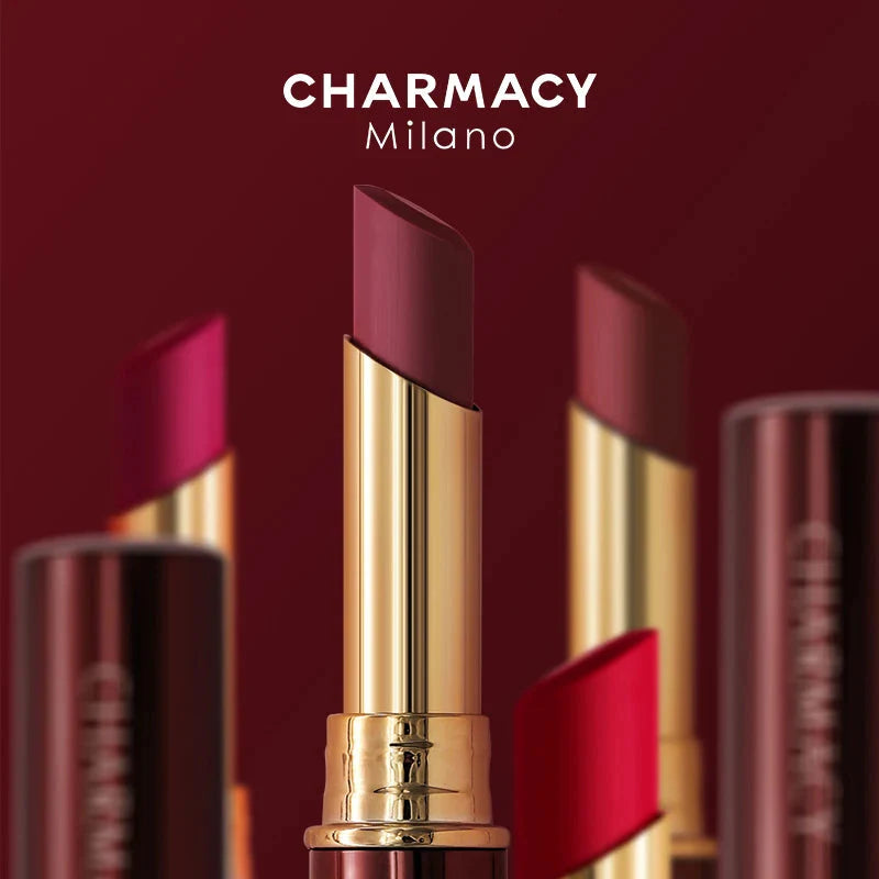CHARMACY 16 colori rossetto vellutato impermeabile facile da indossare rossetto a lunga tenuta rossetto opaco a lunga tenuta trucco cosmetico