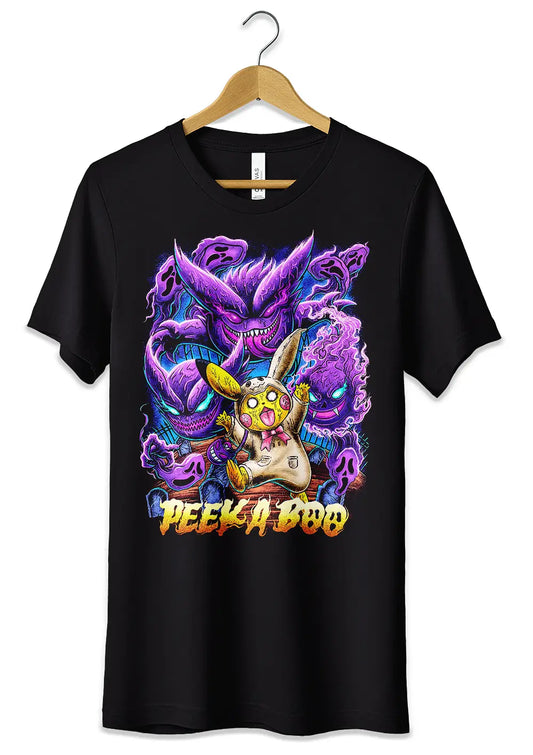 T-Shirt Maglietta Pikachu Pokémon Horror Fan Art