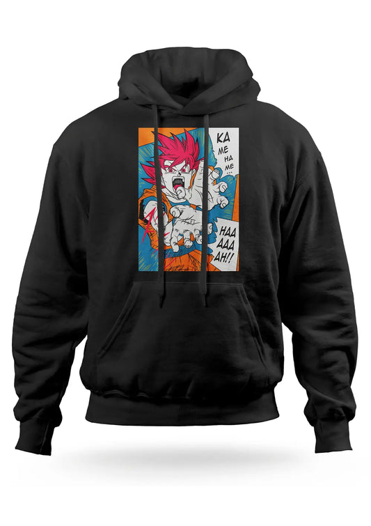 Felpa con cappuccio Goku Onda Energetica Dragon Ball Z Anime
