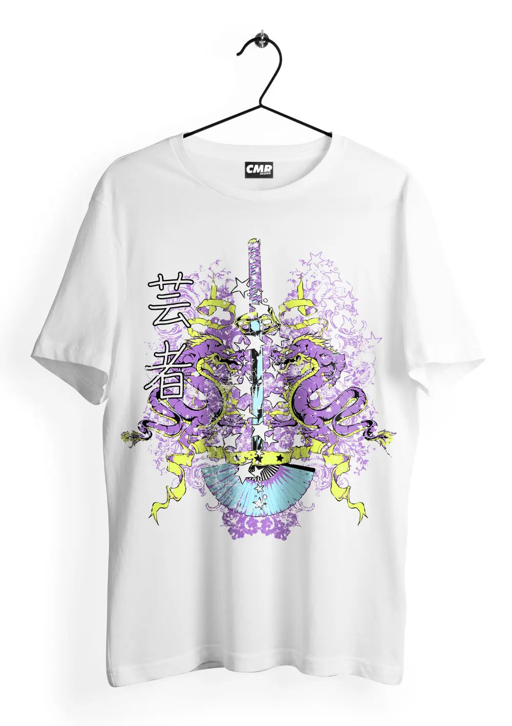 T-Shirt Maglietta Katana Dragoni Japan Urban Style-0